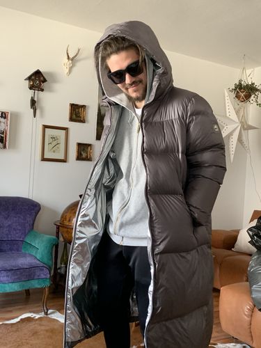 Customer photo review of nike grey full zip hoodie xl