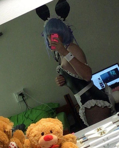 Customer photo review of UWOWO Re:zero Re Life In a Different World From Zero Ram Rem Bunny Girl Cosplay Costume