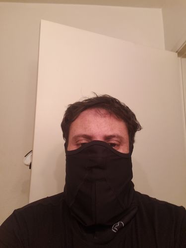 Customer photo review of SUPERHERO Face Mask