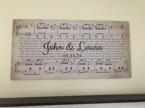 Customer photo review of Custom Couple Music Premium Canvas - Ready to Hang