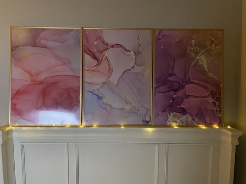Customer photo review of Pastel Gold Canvas Prints