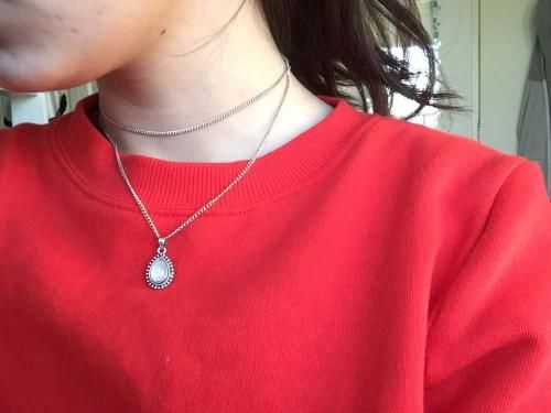 Customer photo review of Moon Diva Necklace