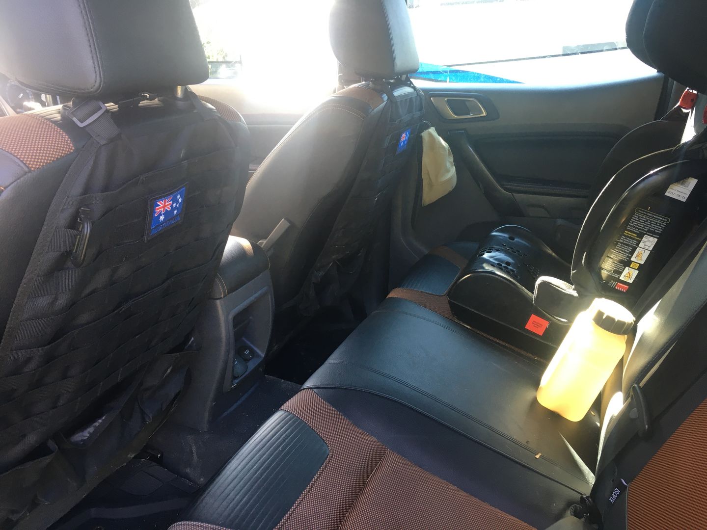 Customer photo review of Tactical MOLLE Car Seat Organizer v2