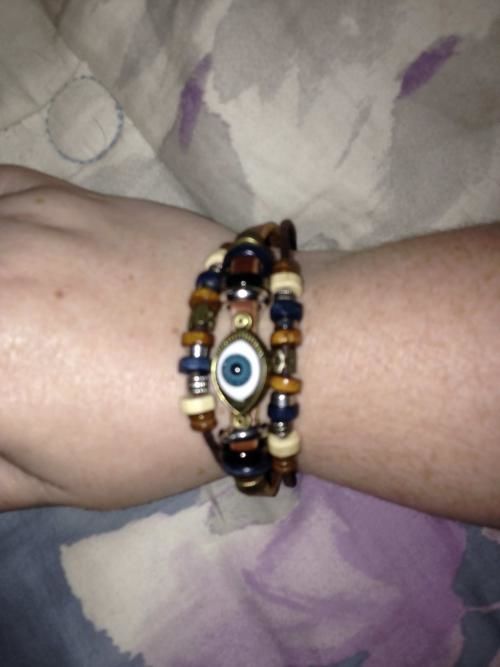 Customer photo review of Anti-jealousy Evil Eye Bracelet