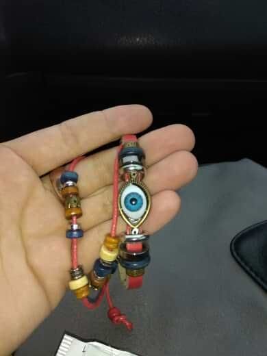 Customer photo review of Anti-jealousy Evil Eye Bracelet