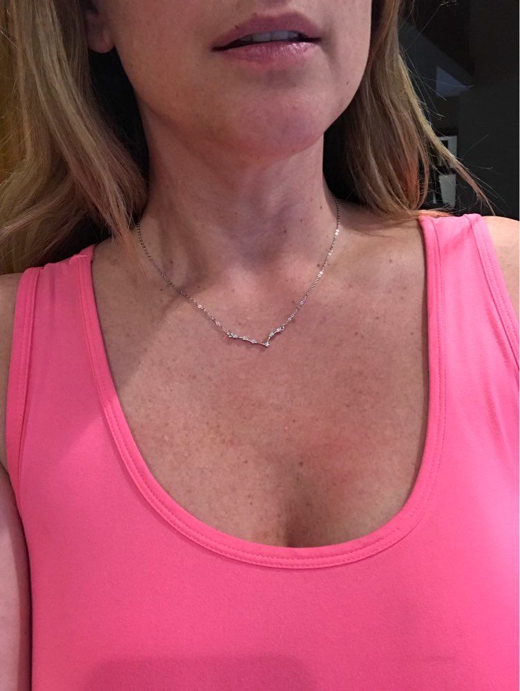 Customer photo review of Zodiac Constellation Necklace