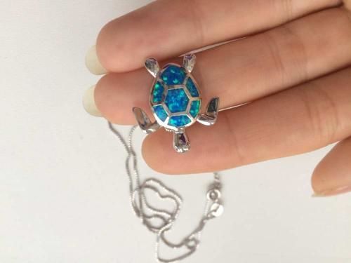 Customer photo review of Save the Sea Turtle Necklace