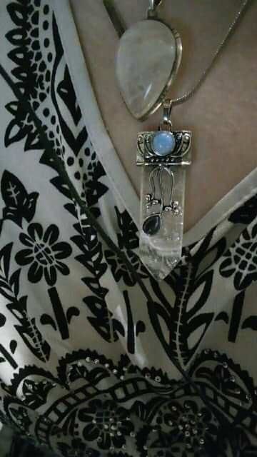 Customer photo review of Goddess Protection Necklace