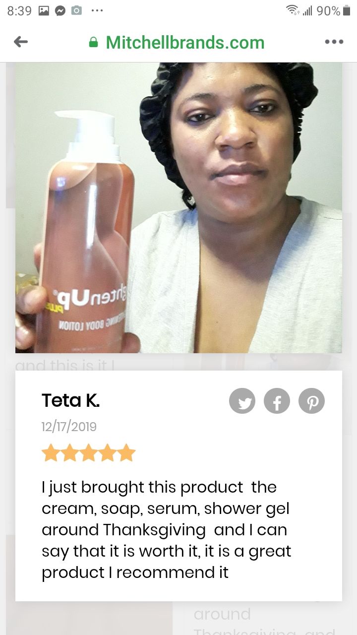Customer photo review of Omic LightenUp PLUS Active Lightening Cream - 100ml / 3.4 Oz