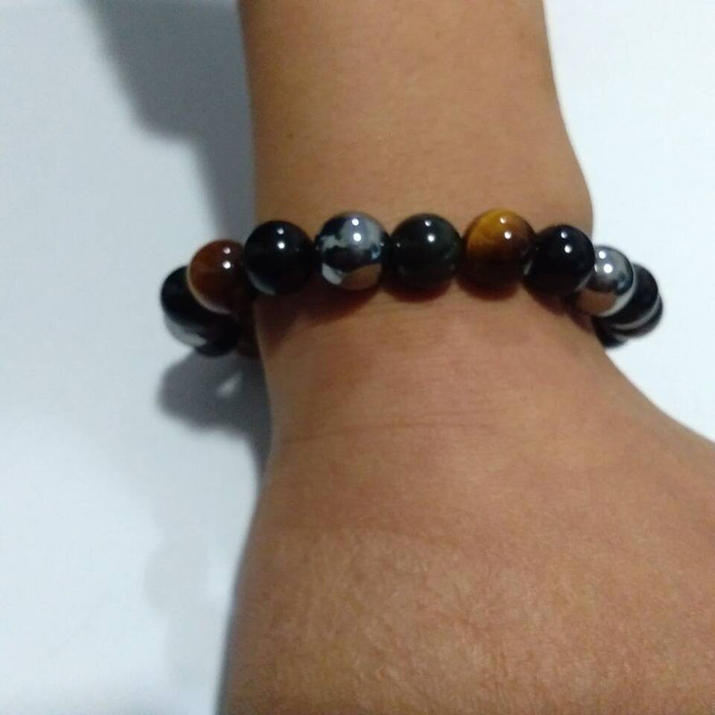 Customer photo review of Triple Stone Protection Bracelet