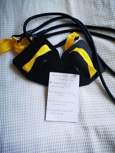 Customer photo review of Swim Stretch Cords with Paddles