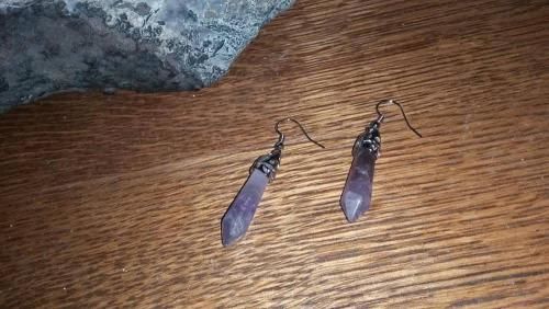 Customer photo review of Hexagonal Harmony Earrings