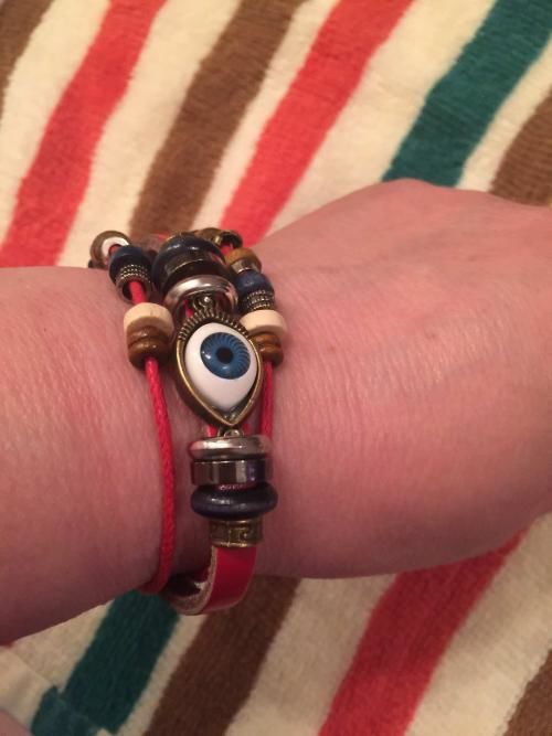 Customer photo review of Anti-jealousy Evil Eye Bracelet