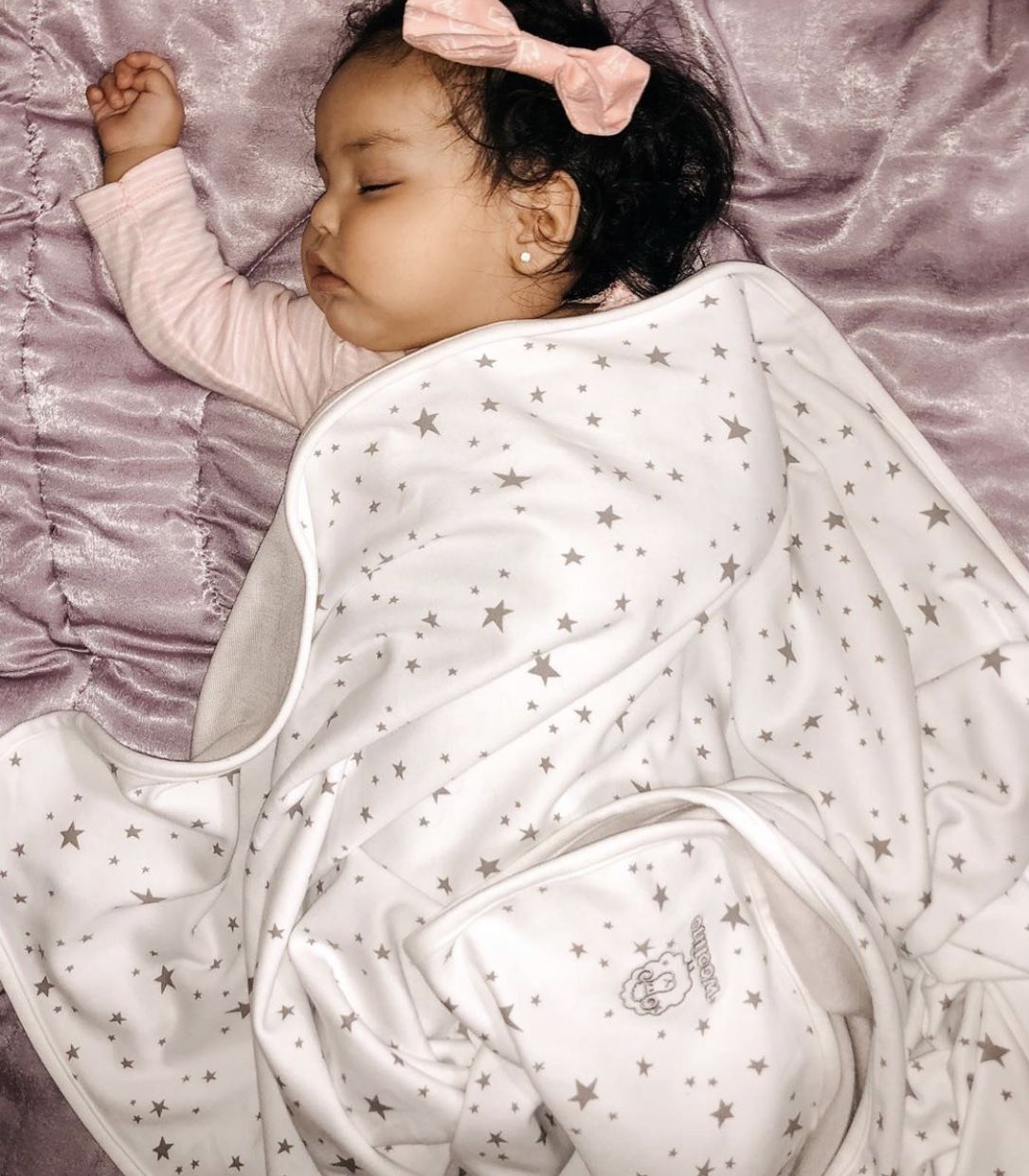 Customer photo review of Toddler Blanket, 4 Season® Merino Wool & Organic Cotton, 52.5" x 40", Star White