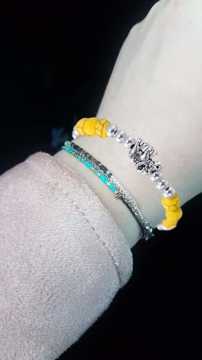 Customer photo review of Lucky Elephant Bracelet
