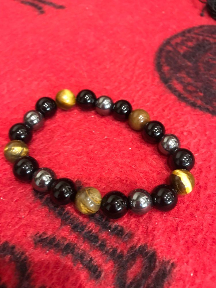 Customer photo review of Triple Stone Protection Bracelet