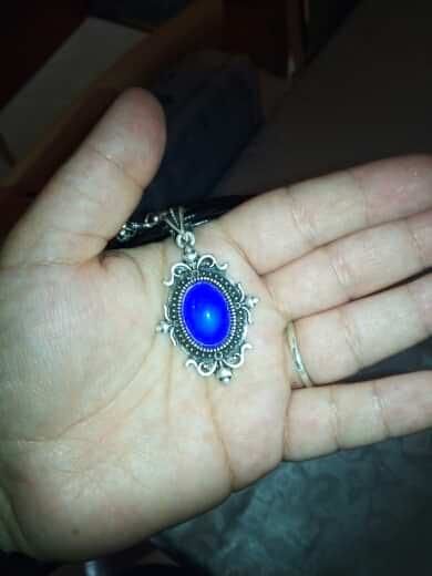 Customer photo review of Aura Mood Changing Necklace