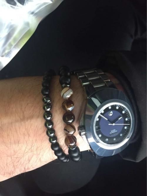 Customer photo review of Balancing Hematite & Agate Bracelet Set