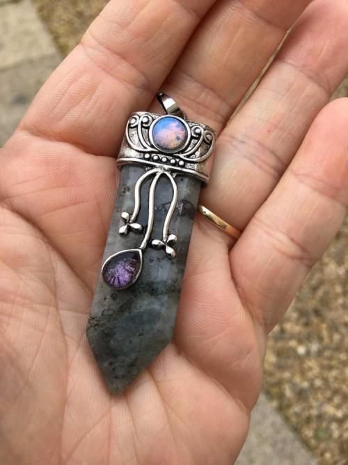 Customer photo review of Goddess Protection Necklace