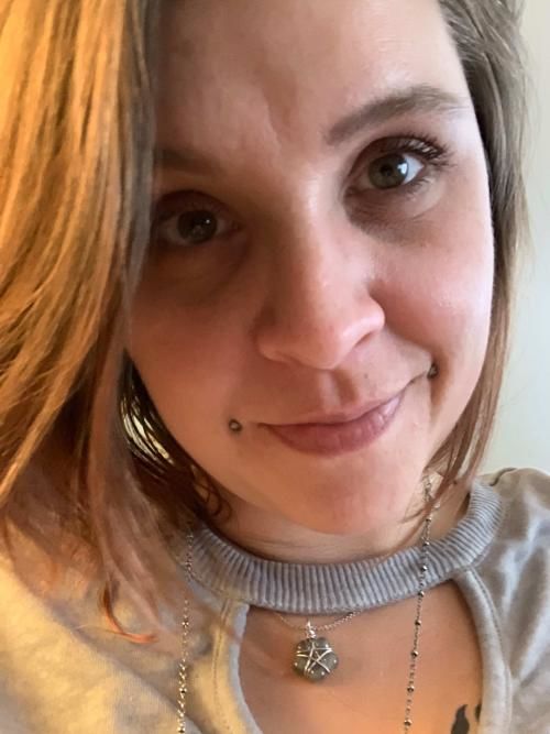 Customer photo review of Crystal Pentagram Necklace – Your Shield in Unsteady Times