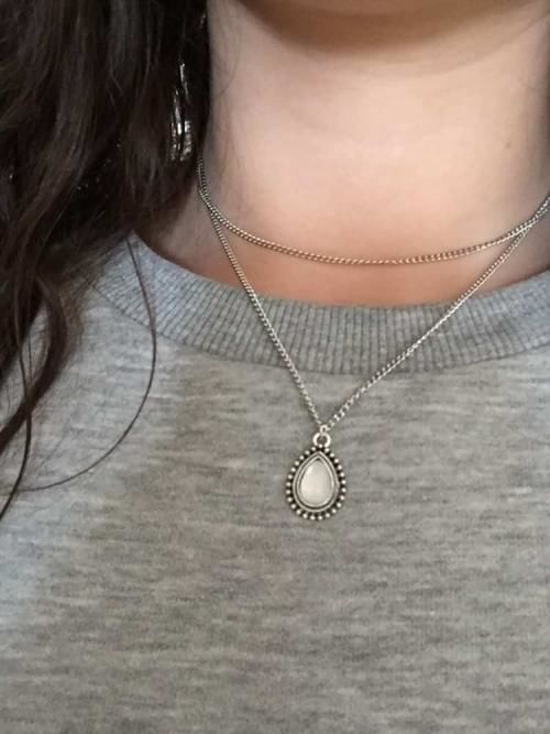 Customer photo review of Moon Diva Necklace