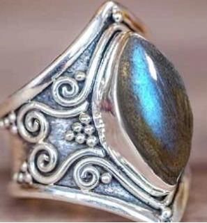Customer photo review of Awakening Labradorite Ring