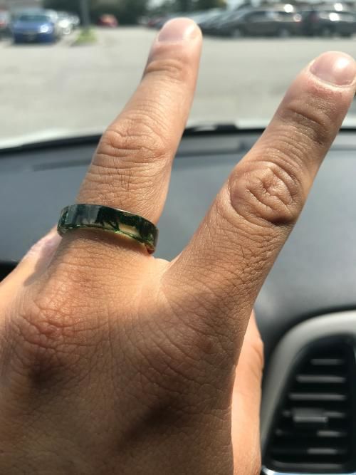 Customer photo review of Forest Soul Resin Ring