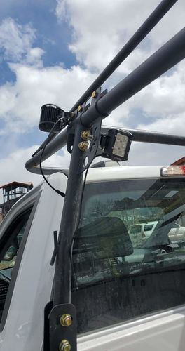 Customer photo review of Package of 1 4D Lens Slide Bracket Dual Color Straight Light Bar & 4 Pack 4" 30W LED Pods