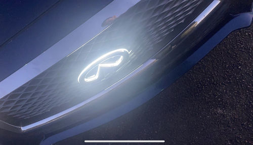 Customer photo review of Infiniti logo car led front emblem light