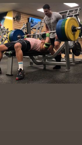 Customer photo review of Personal Record Heavy Duty Premium Elbow Wraps PR903 - Black