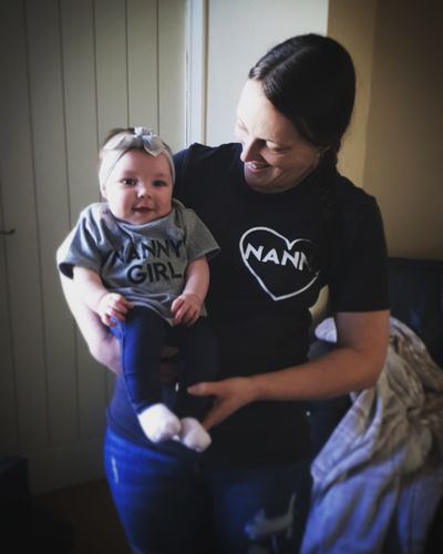 Customer photo review of Nanny & Nanny's Boy & Girl Matching Tees (MRK X)