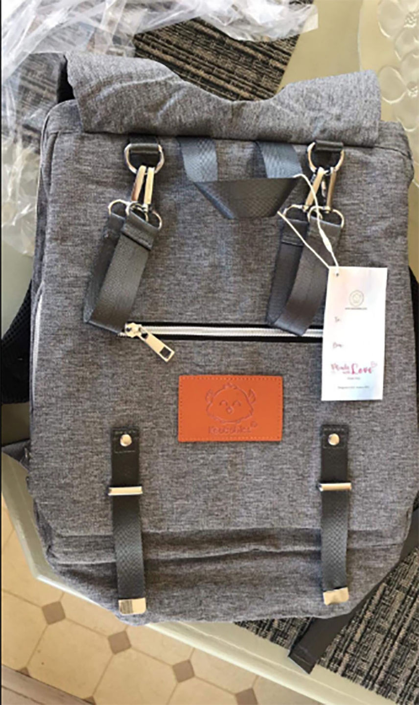 Customer photo review of Explorer Diaper Backpack (40% Off NOW!)