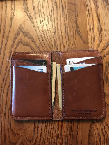 Customer photo review of No.68 | 'Buck Brown' Western Vertical Leather Wallet
