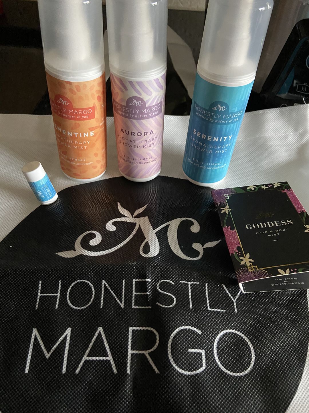 Customer photo review of Aromatherapy Shower Mist Trio