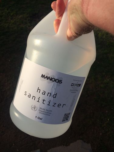 Customer photo review of liquid hand sanitizer