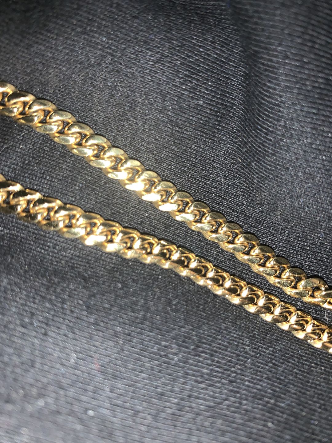 Customer photo review of 6mm 14K Gold IP Premium Miami Cuban Chain
