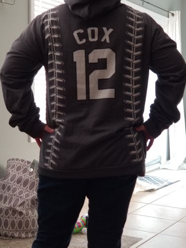 Customer photo review of COX/12/GRAY+WHITE/2XL/PREM