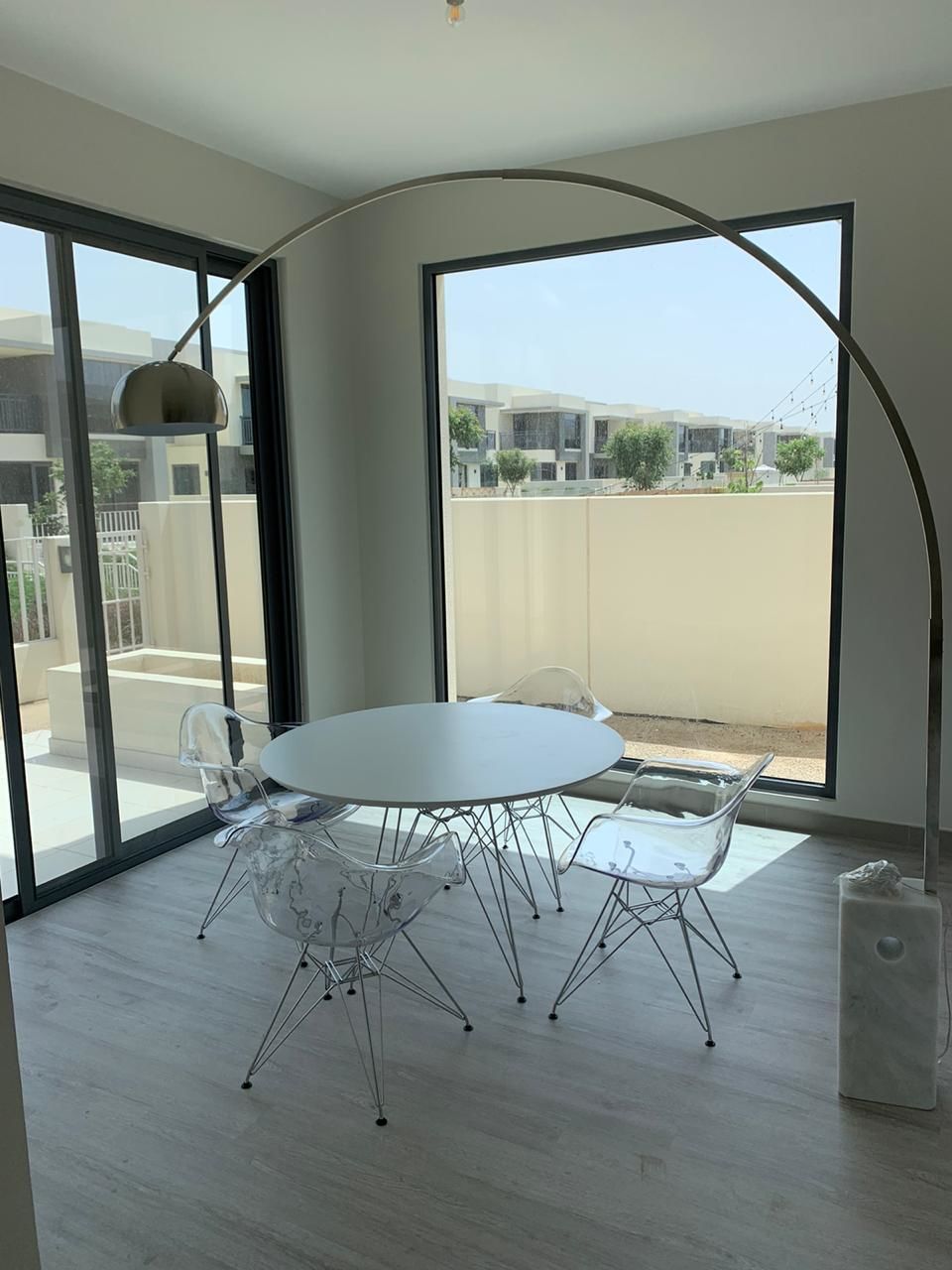 Customer photo review of Arc Lamp With Natural Marble Base Bp0078-C