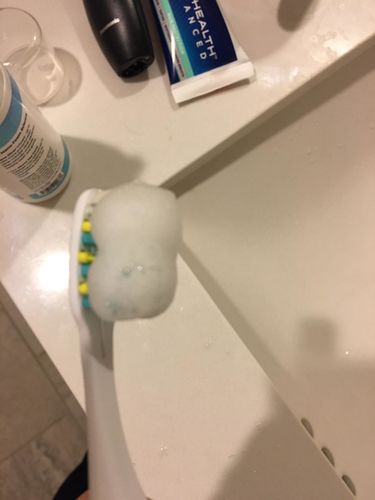 Customer photo review of Nano Silver Foaming Toothpaste