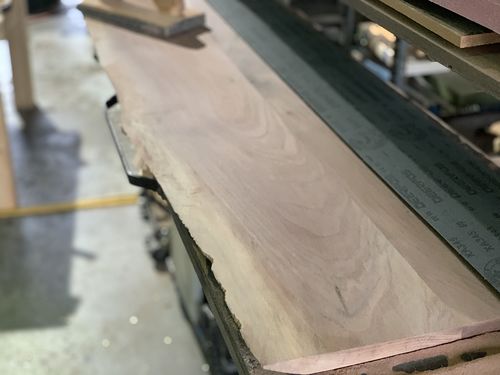 Customer photo review of 6 X 168 Inch Aluminum Oxide Sanding Belts, 2 Pack