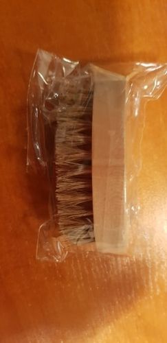 Customer photo review of Boar Bristle Beard Brush – Natural Beard Grooming