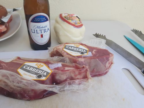Reseña con foto de un cliente sobre Filete cabrería con hueso