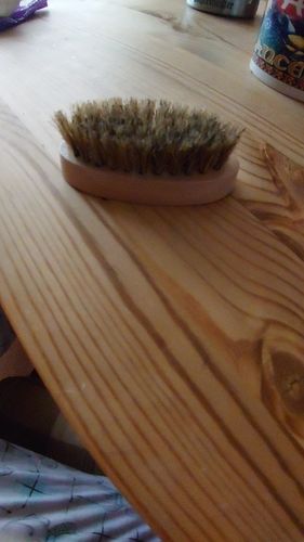 Customer photo review of Boar Bristle Beard Brush – Natural Beard Grooming