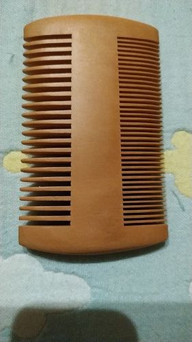 Customer photo review of Sandalwood Beard Comb – Double-Sided Wooden Grooming Comb