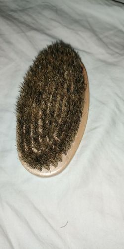 Customer photo review of Boar Bristle Beard Brush – Natural Beard Grooming