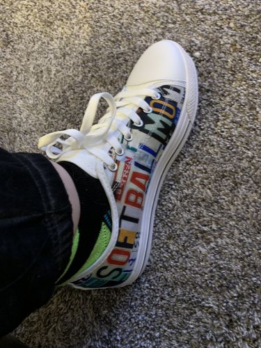 Customer photo review of Premium Softball Mom Vintage Low Tops