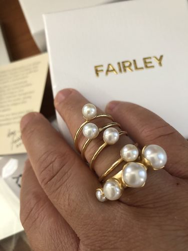 Customer photo review of QUATTRO PEARL RING