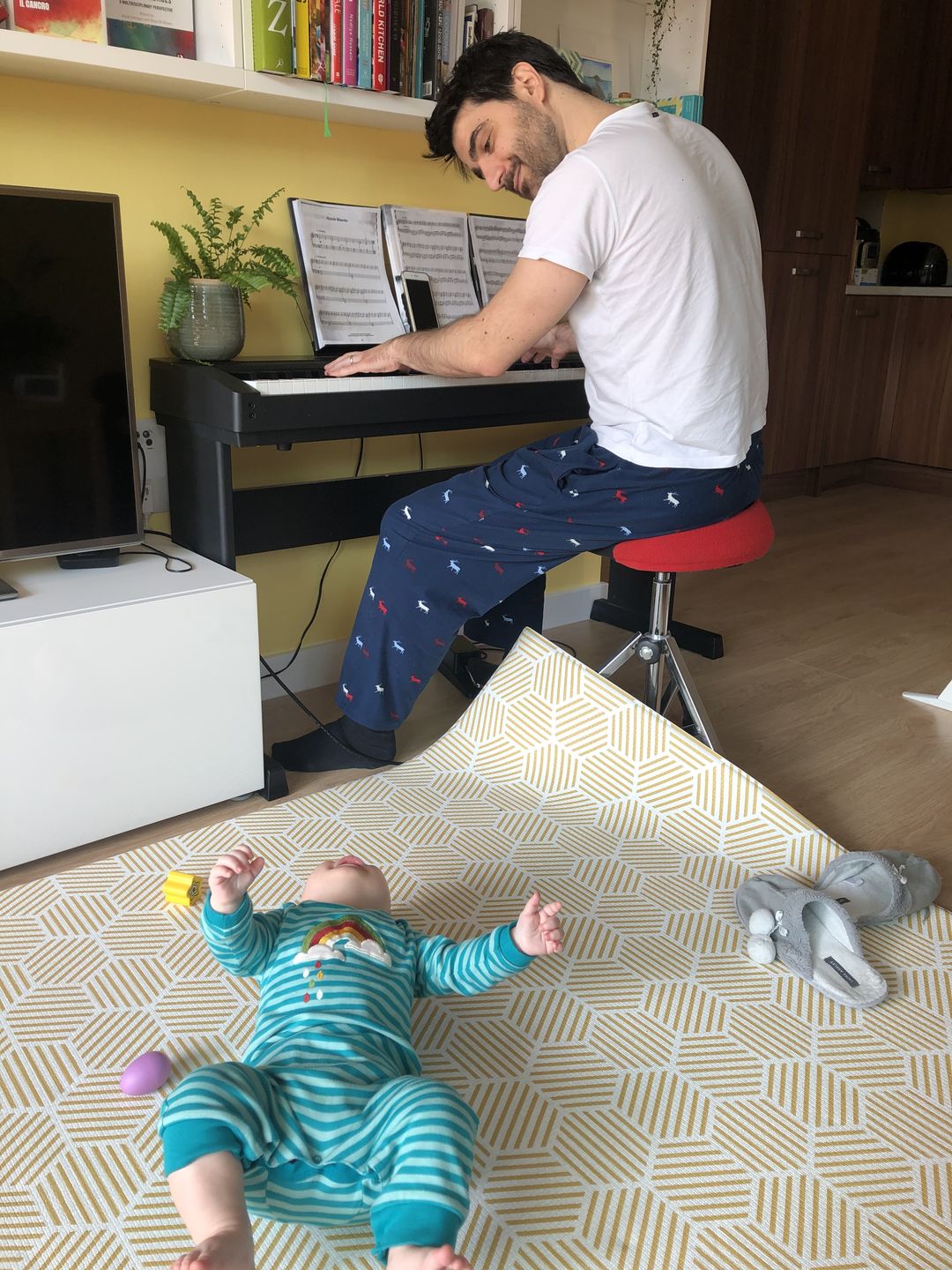Customer photo review of After The Rain Applique Playsuit