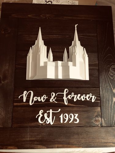 Customer photo review of Temple Wall Plaques 16x20"
