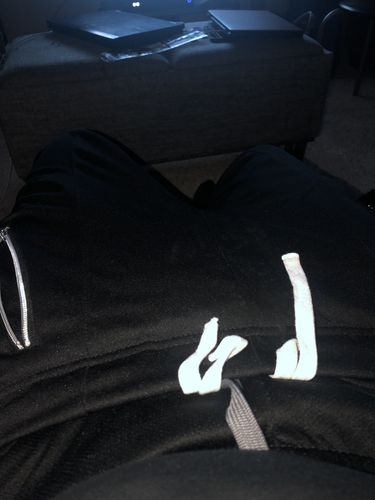 Customer photo review of Reflective Side Tape Skinny Fit Denim Black - White (M4874R1T)